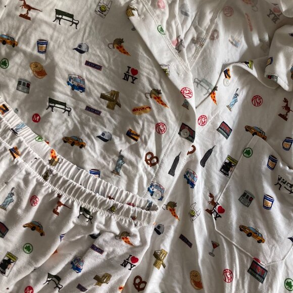 PJs by JP NYC Lady Liberty Broadway pajama set // Sz M/L - Picture 5 of 6